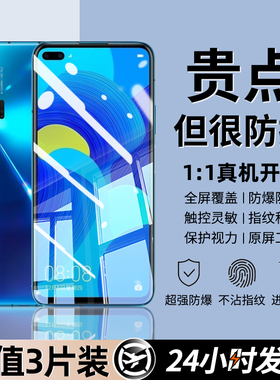 豹飞新适用华为nova6钢化膜nova6se手机膜的新款全屏无白边5g防窥抗蓝光防指纹防爆摔高清屏保护贴膜WLZ-AN00