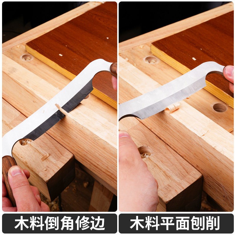 黑胡桃木一字拉刀多功能刮刀削木刀树皮家用木匠修边diy手工工具