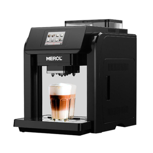 Merol/美宜侬 ME-717一键式小型磨豆意式商用家用煮全自动咖啡机