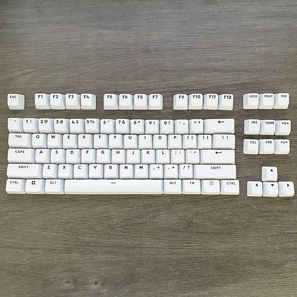 罗技G715 G713键帽 PBT材质 白色/黑色透光GPROX TKL