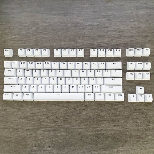 罗技G715 G713键帽 PBT材质 白色/黑色透光GPROX TKL