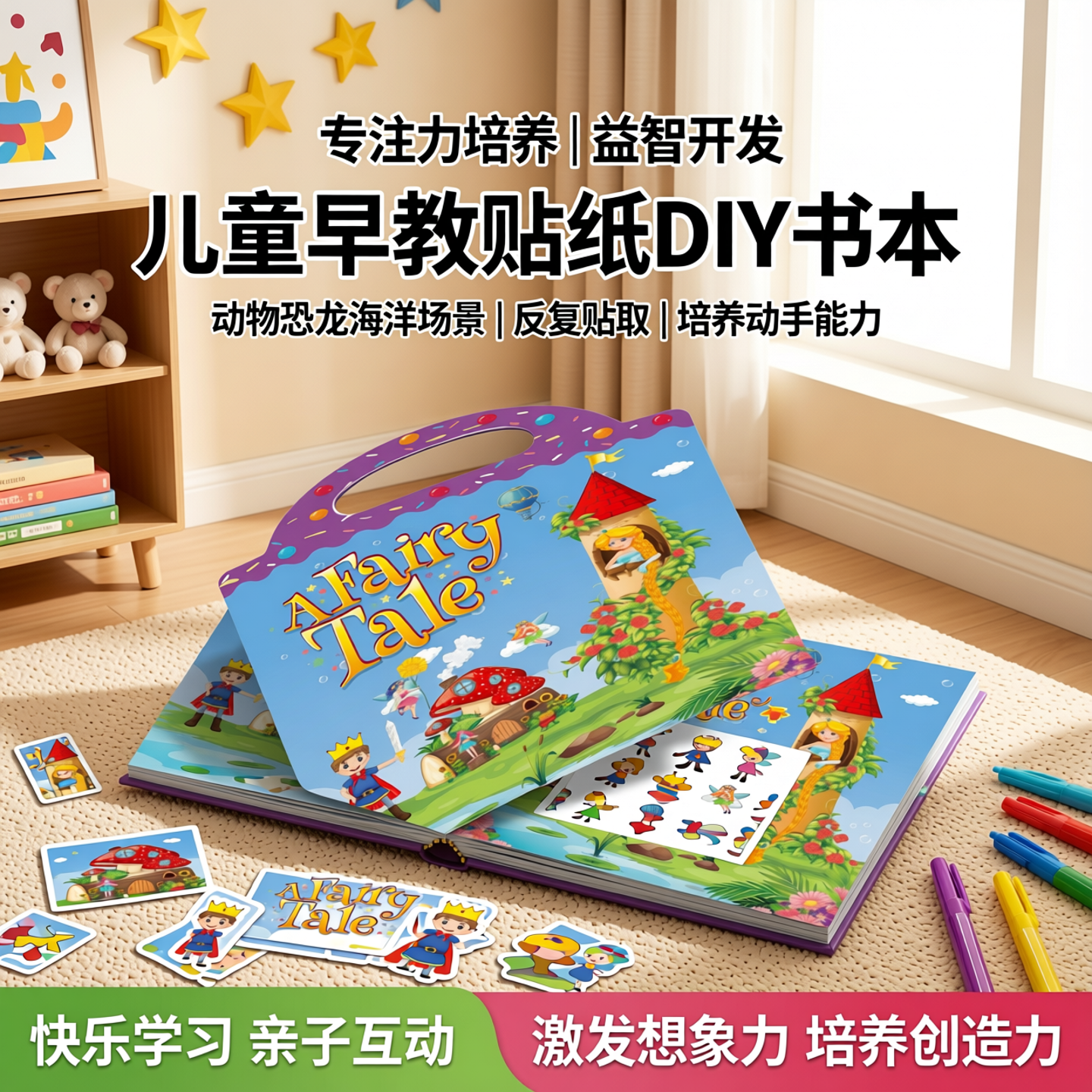 新款儿童早教贴纸书专注力培养