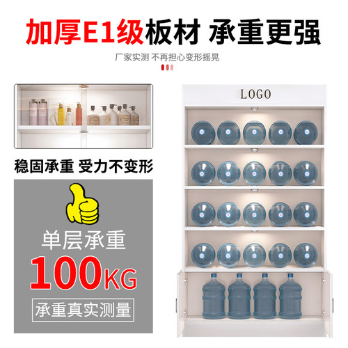 化妆品展示柜手办礼品展示架带锁玻璃样品柜产品陈列柜美容院柜子