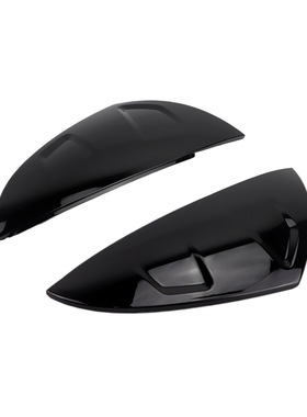 新款适用于雷克萨斯ES300H200 LS500H350亮黑牛角替换后视镜壳 罩