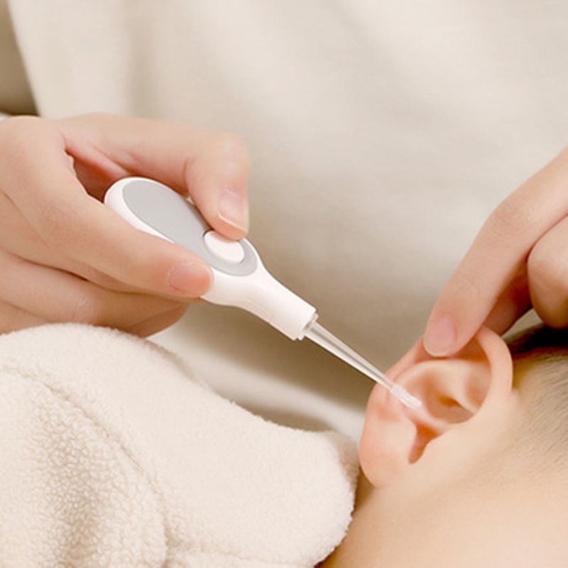 发光掏耳挖耳勺工具儿童宝宝婴儿专用硅胶软头带灯可视掏耳朵神器