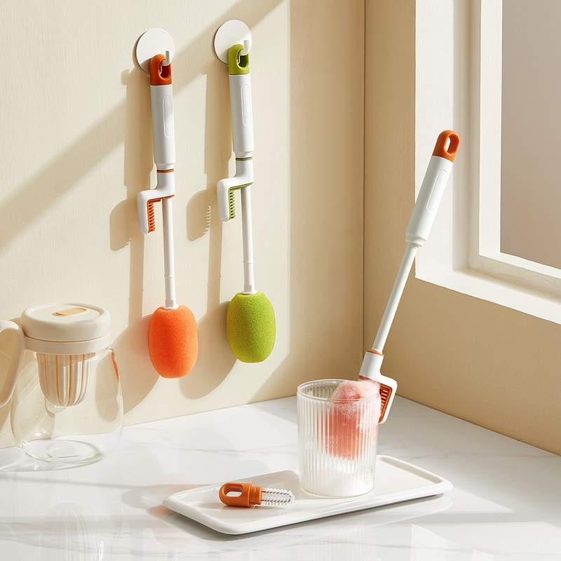 洗杯子神器杯刷长柄清洁刷家用刷茶渍奶瓶涮子无死角厨房海绵刷子