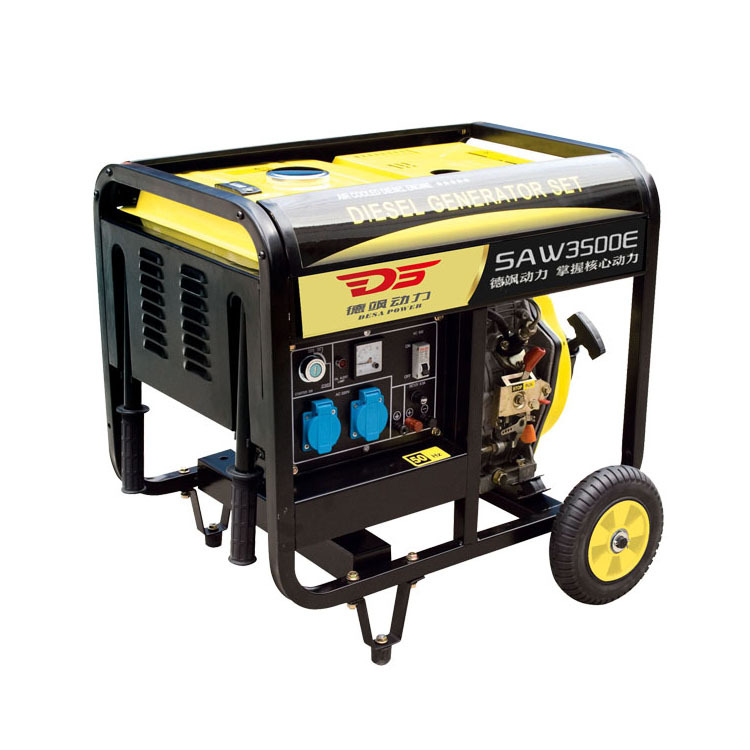 现货3千瓦小型柴油发电机家用3KW便携移动式电启动220V单相发电机