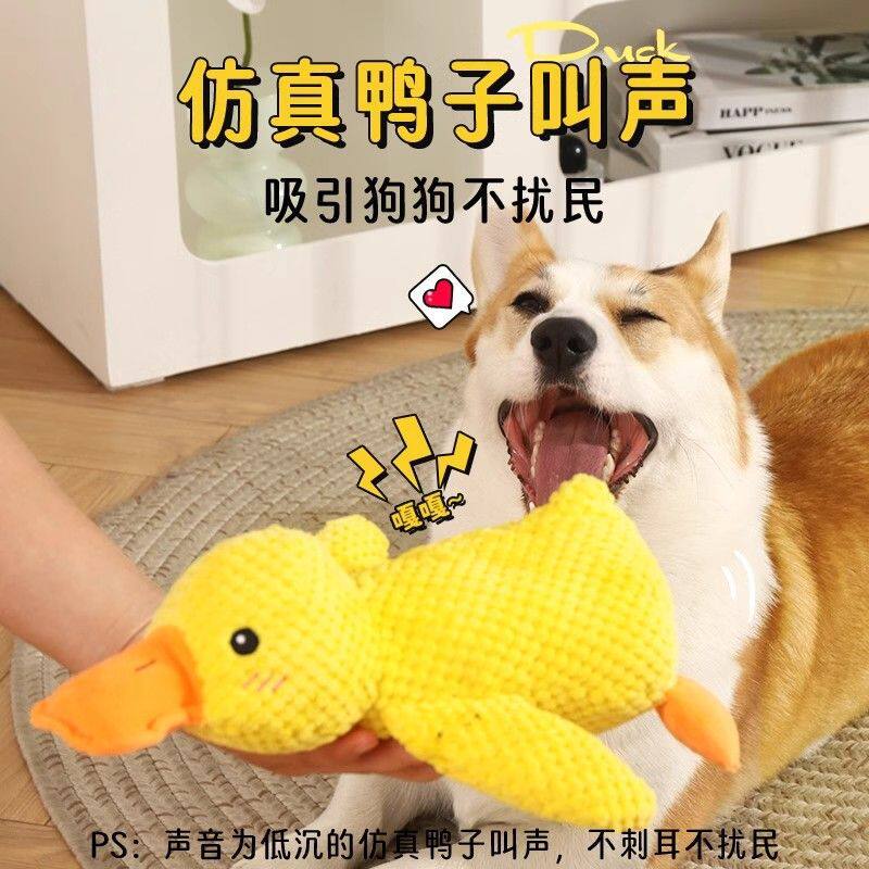 狗狗玩具解闷宠物小狗毛绒自嗨发声柯基大型犬磨牙耐咬用品