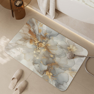 浴室地垫卫浴家用厕所脚垫门口进门垫子地毯洗手间吸水防滑门