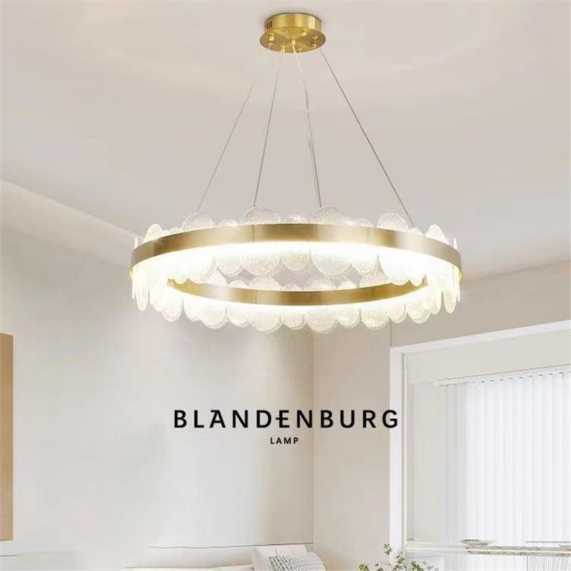 客厅吊灯红简约现代202奢5年新款网水晶轻主卧227室全屋餐套组合