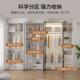 简现代约红衣卧室家用玻璃对开柜门jstLH收纳柜子新款 网储物收纳