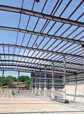 钢结养构厂房铁皮工棚建筑地钢彩WF-00237蓬殖场钢结构棚临时仓库