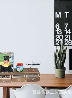 桐木客厅用悬架浮置物架YL060801床头带可抽屉收纳架卧室移动货办