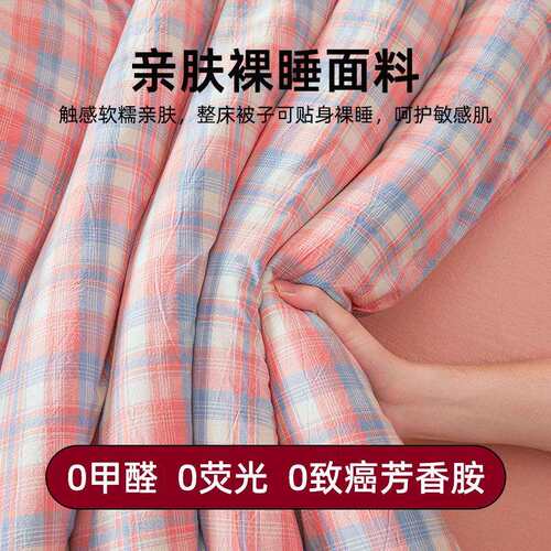 DYF-2025加厚可拆单洗被子芯纯棉花冬被棉被全套一整套宿春秋被舍
