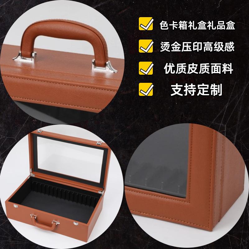 色卡瓷砖木板家居涂料墙布示妆样品可视展箱推XES广专箱用美开窗