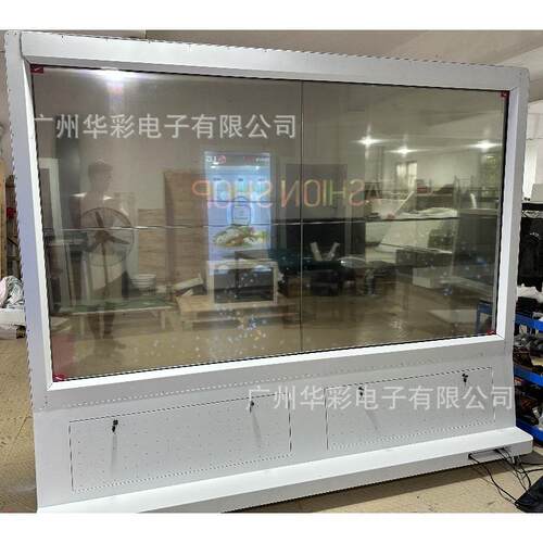55寸OED透L明屏明O651LED显示屏可触拼碰互动可接透明屏可透全国