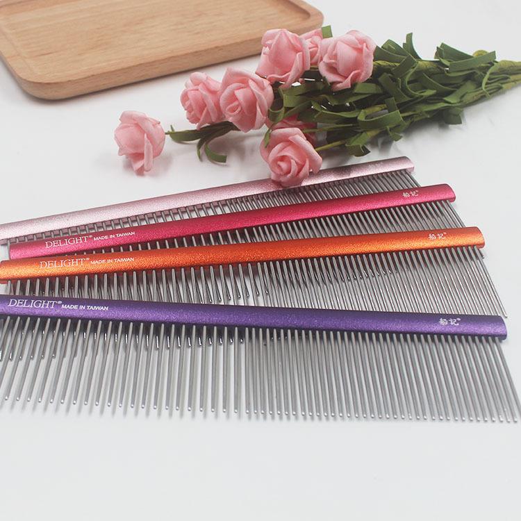 Delight宠铝物梳狗排狗猫梳子泰迪针梳彩色制轻挑毛梳DLXXD10子3