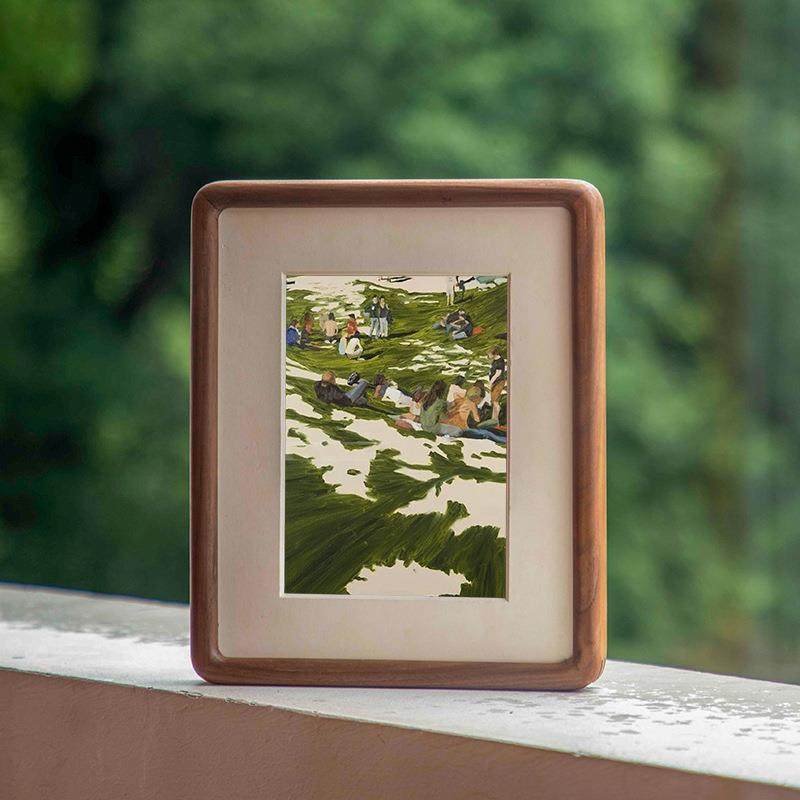 木榫卯画框打照片印加圆角书相框国画框A法字Y1榫卯2画装裱框实挂