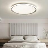 REZ指现代极简设计超全薄光谱蓝卧室吸顶灯高显防光护眼儿童房书