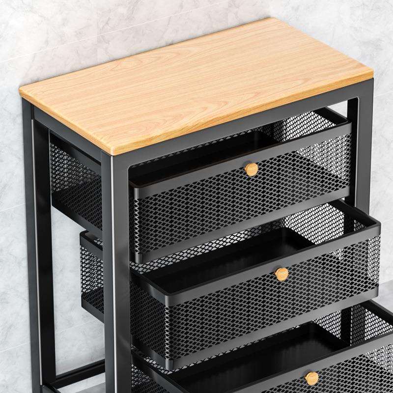 厨收房菜层篮纳子置物架家用移动落地式多果蔬筐多8Yn5Pi7z功能微