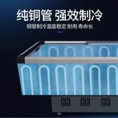 DUW深体岛柜商用大容量商超式 玻璃门风无霜冷藏展欧 冷冷冻卧柜式