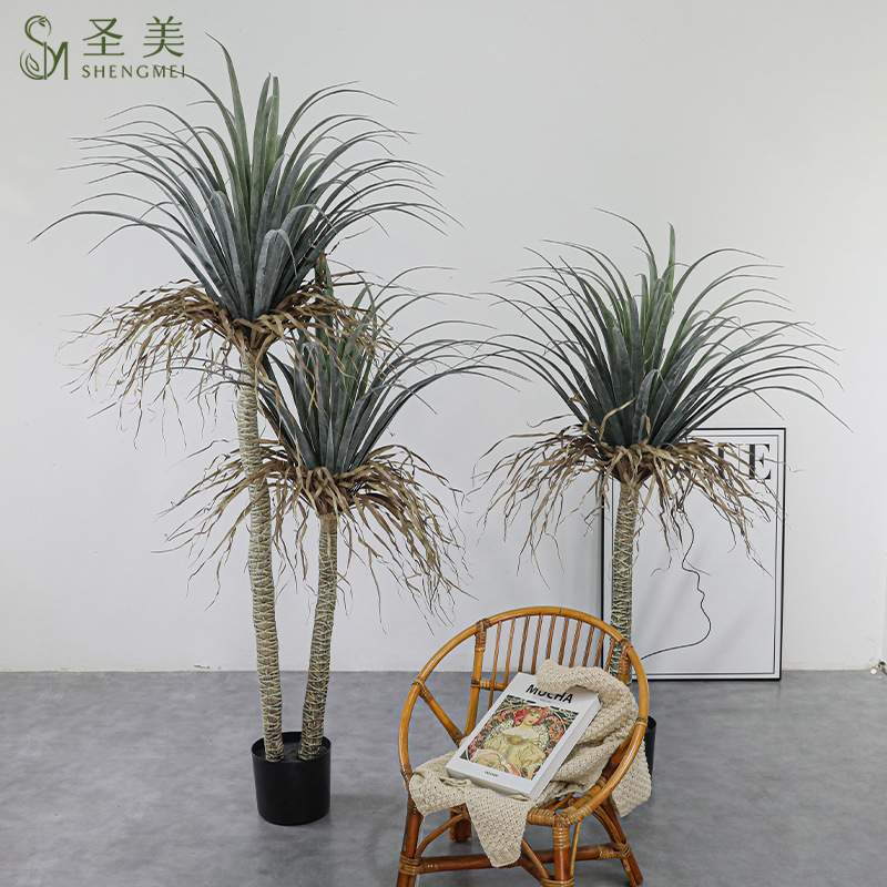 仿真龙血树铁树丝兰树多杆大型橱窗商场造景装饰龙血树网红绿植
