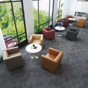 办公谈室沙发茶组合ZTT简约几现代单人务小沙发客户专用洽会客商