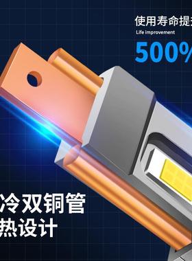 铜液冷双管汽车大灯Hh1汽车灯4灯泡前大灯h7leH1H7H9d1灯改装LED