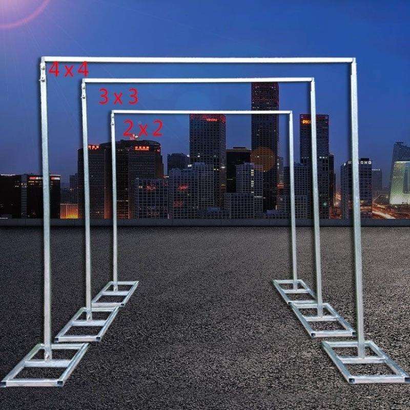 婚支庆款other道具新背景架伸缩架子加厚镀锌管纱幔背景架幔布撑