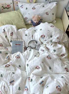 A床上四件套ys28602纯棉全棉20件25新款床单被套被床品学生宿舍罩