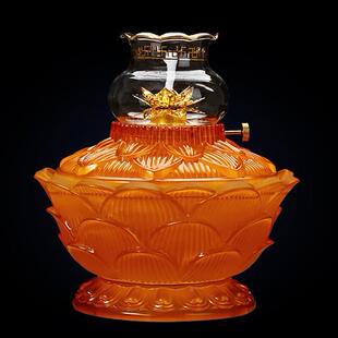 30/5/7天琉璃1苏油灯佛灯佛前灯座供佛前莲花灯大YD022号酥供佛供