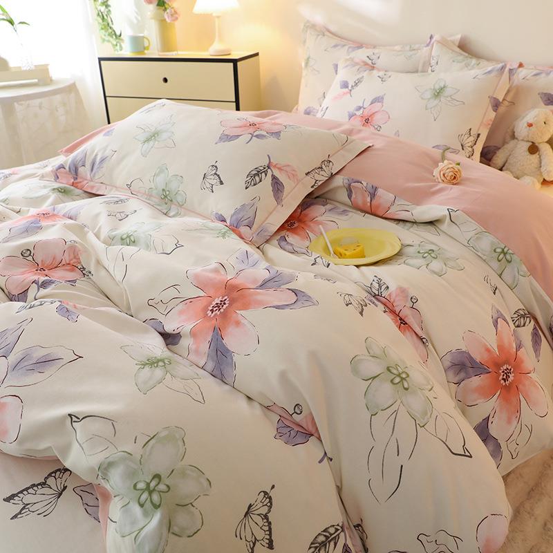 冬加厚磨毛纯棉被套单件150x2纯棉加厚00x季2床30棉被罩单被单三