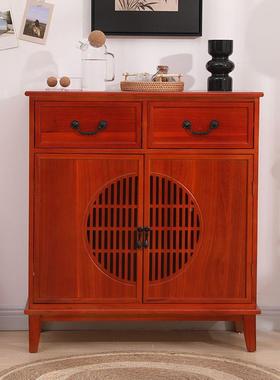 PFS61686新中式柜子实古木复餐简边柜约斗柜物收纳柜客厅阳台玄关
