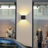 户上下发光外防楼水墅壁灯别酒店梯外墙庭院饰装 室内上下发光洗墙