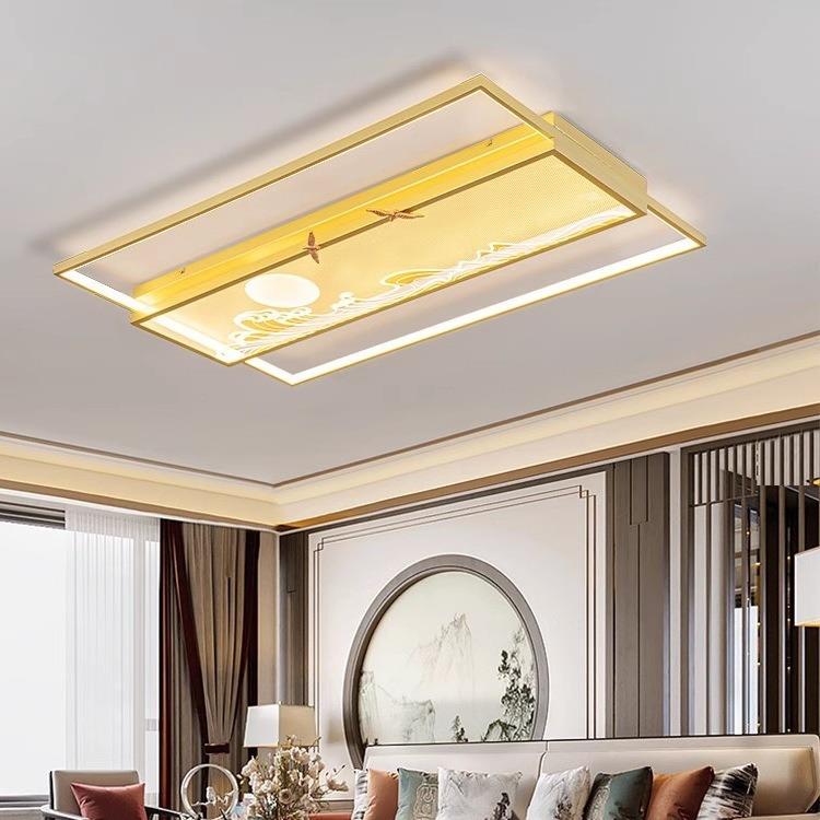 灯中式套餐灯E具长方形客厅灯950简约LD新吸顶灯茶室餐厅书房卧室