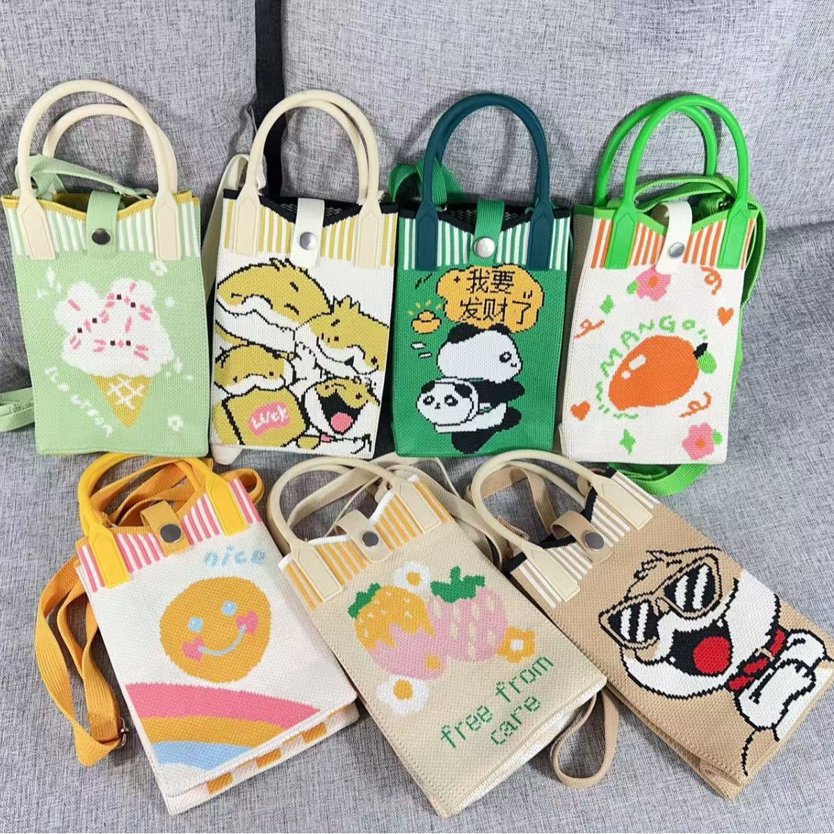 苹果编织手机袋2025新款手提手机