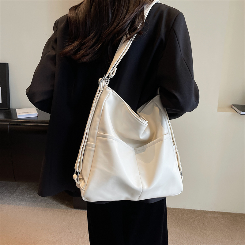 单双肩两用托特包PU皮质防水