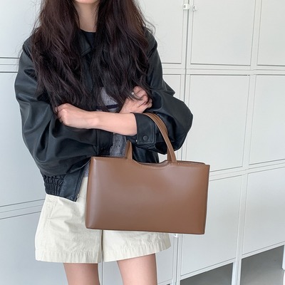 通勤托特包大容量硬挺韩式风时尚