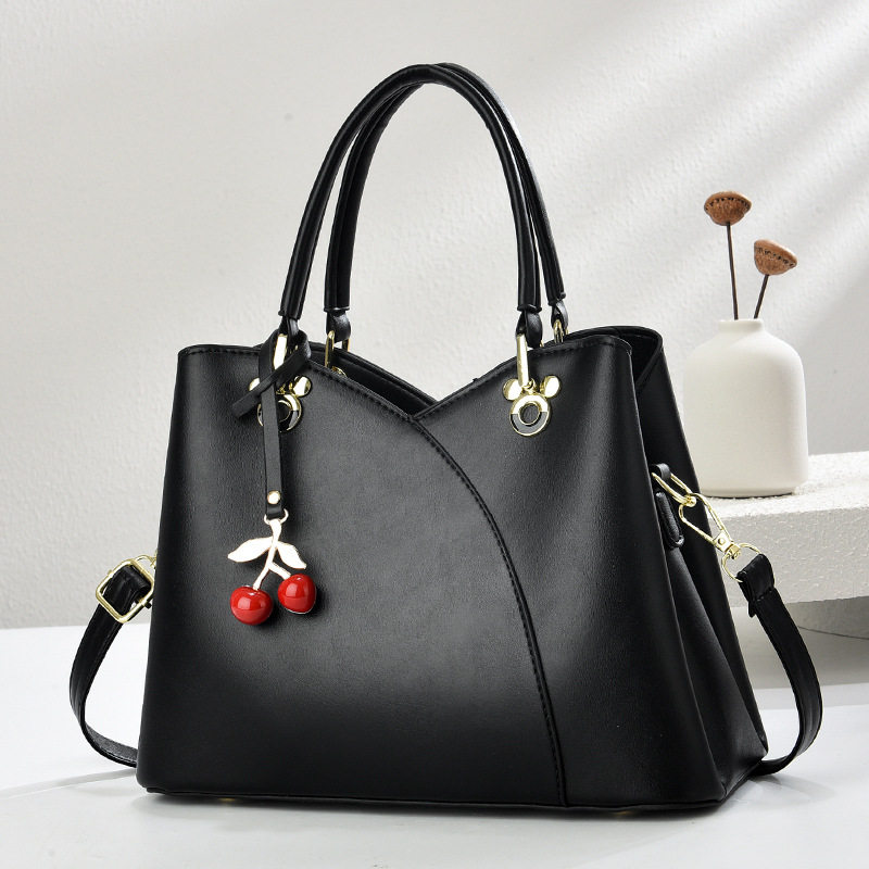 简单大方妈妈包红色包包2025新款