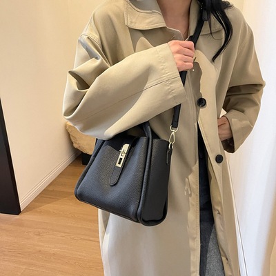 包包女新款冬配大衣菜篮子手提