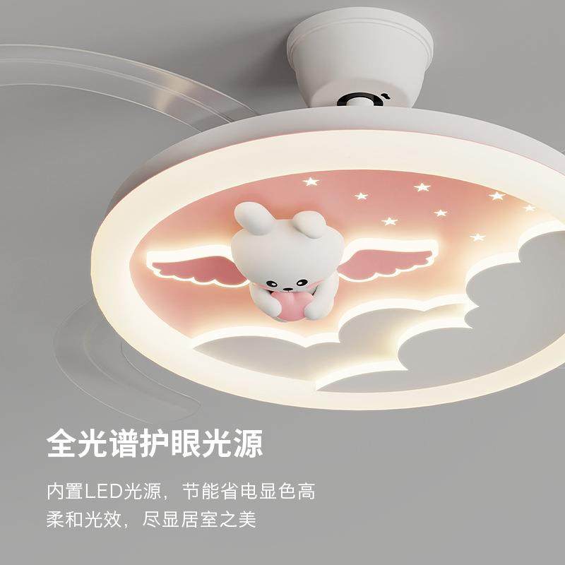 主卧室儿童房隐642形风扇灯扇灯2025新款客餐厅电体扇吊吊灯一厅