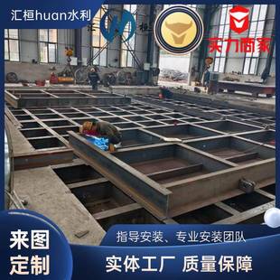 液压合页坝闸门河NFG水渠景观压道钢水坝闸门力液自控翻板闸门