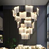 款 新复式 楼灯大吊FDR别墅客厅楼梯长吊灯店大堂现代创意2酒025轻