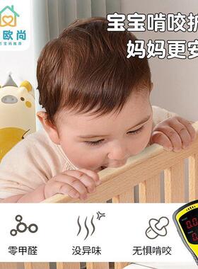 实木婴儿拼接床折女叠床免安装孩带护栏儿童床男孩大拼接26580床