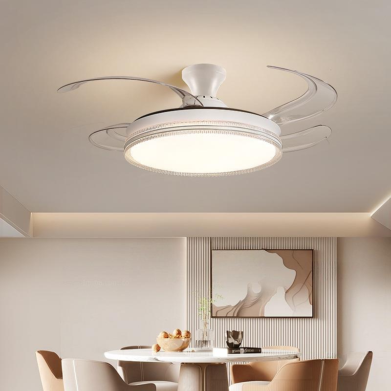 风扇灯简约代卧现室吊客扇灯912025款新家用厅餐厅智能一体电扇灯