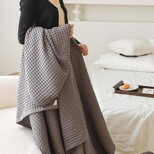 纯棉夫格纱布华沙毛巾被全棉毛巾QFJ毯夏凉被单双人儿童盖发毯薄