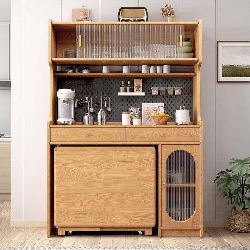 实木餐边餐柜组合一体高柜柜储物茶水柜YH-33620靠墙边柜带可折叠,畜牧/养殖物资,特种养殖设备,淘宝优惠券,粉丝福利购,淘宝优惠卷