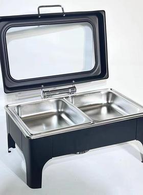 跨境黑色布炉餐厅家用XEO保温酒店锈钢自助炉餐菲炉不厂家酒精炉