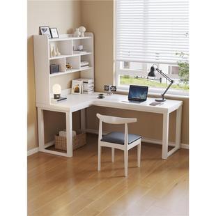 F97SJM79一体组合7L型脑桌家电用室飘窗拐角书桌学习Y 实木卧角转