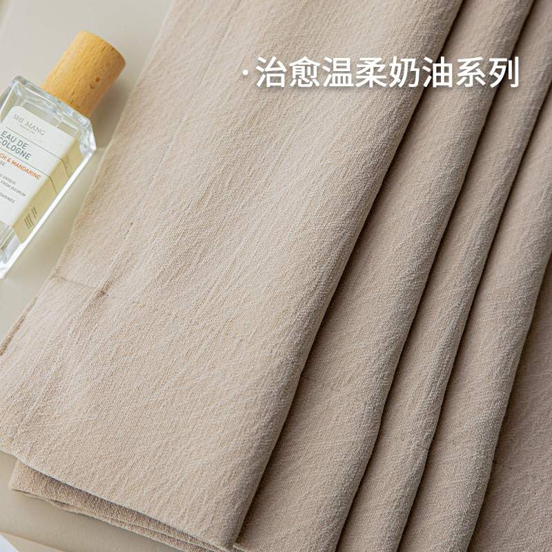 德裕芝士羊绒遮光窗帘布送定型雪尼尔窗帘绍兴柯桥窗帘